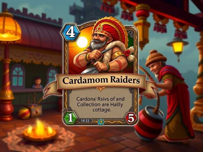 Cardamom Raiders card collection interface